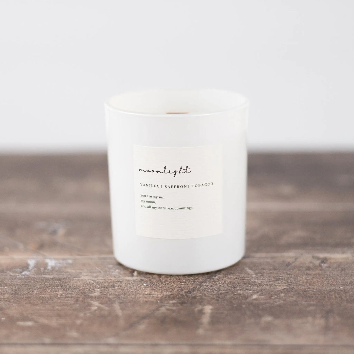 Pause” Concrete Wooden Wick Candle – Jaded Moon Boutique