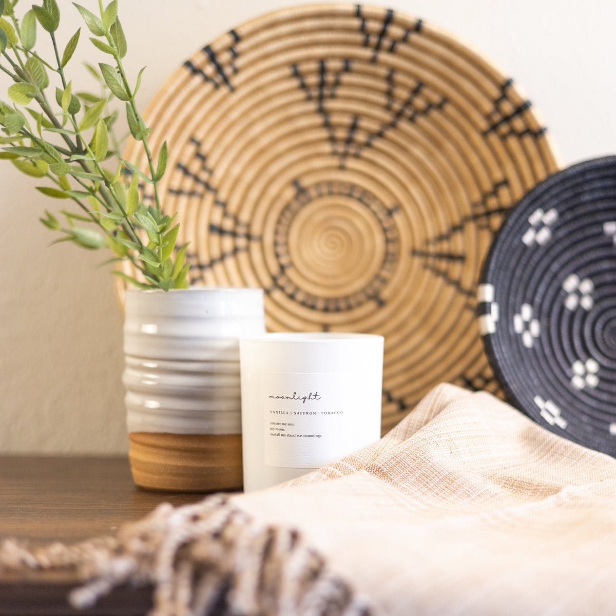 Moonlight  Wooden Wick Hand-Poured Soy Candle – Namai Home