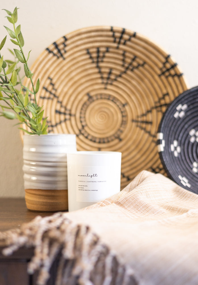Shop Artisan Made Wall Baskets, Eco-Friendly Ceramics, Vegan Candles by Female Makers, and Handwoven Hand Towels at Namai Home