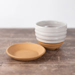 Atticus Hand-Thrown Clay Planter with Saucer Planters
