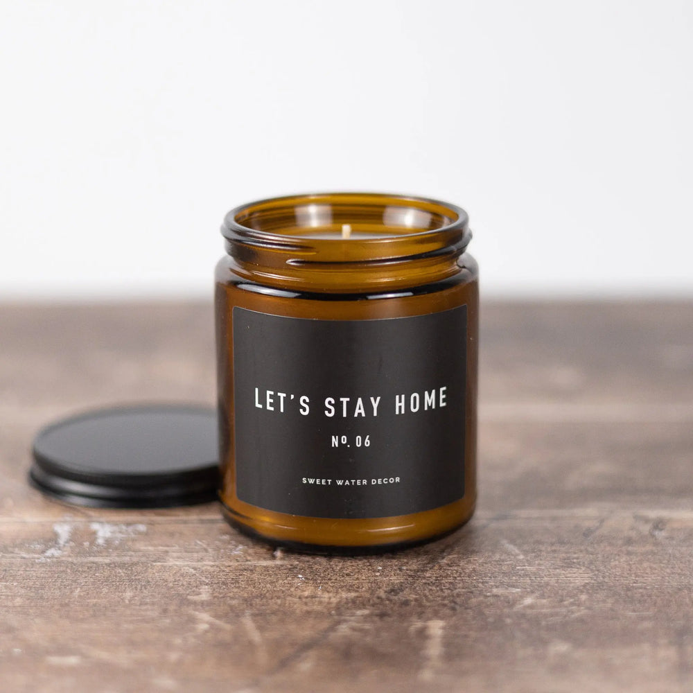 Let's Stay Home | Hand-Poured Vegan Jar Candle Candles