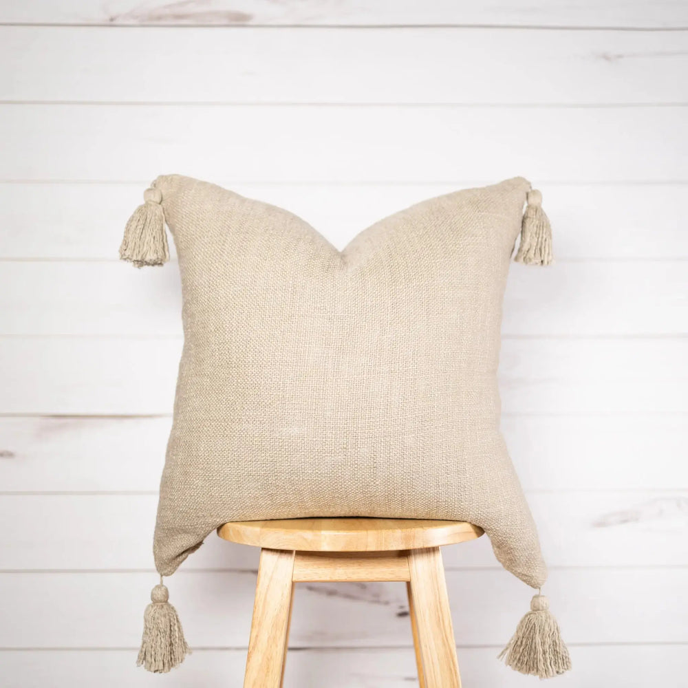 
            
                Load image into Gallery viewer, Mae Handwoven Tassel Pillow Throw Pillows
            
        