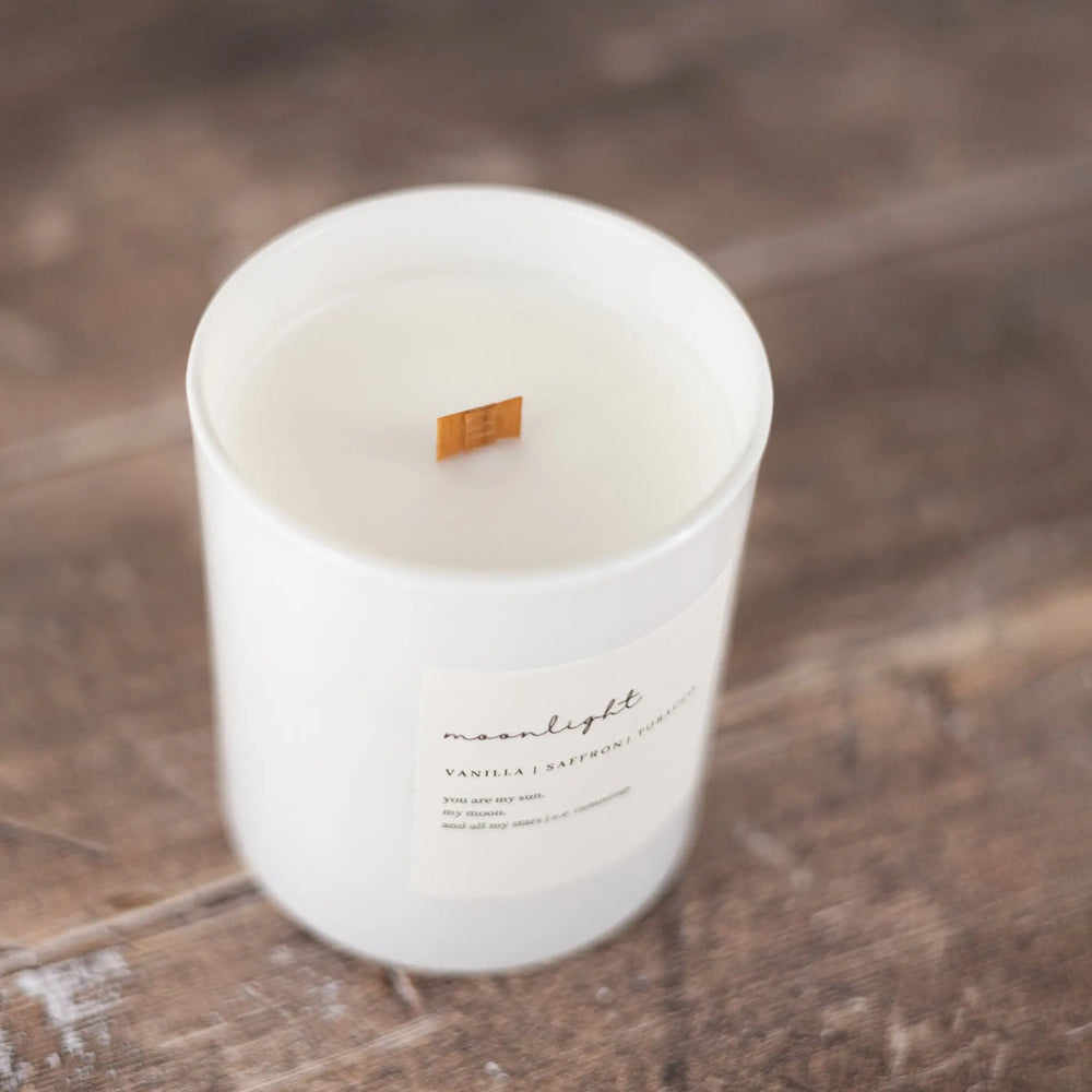 Moonlight | Wooden Wick Hand-Poured Soy Candle Candles