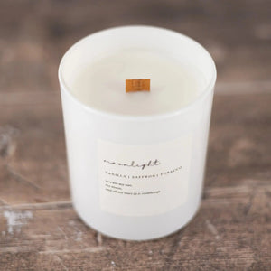 Moonlight | Wooden Wick Hand-Poured Soy Candle Candles