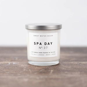 Spa Day | Hand-Poured White Jar Candle Candles