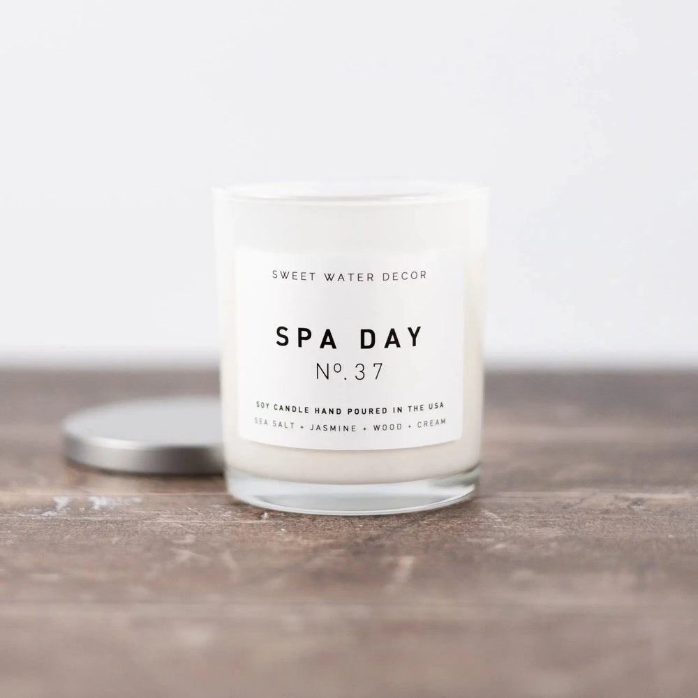 Spa Day | Hand-Poured White Jar Candle Candles