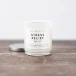 Stress Relief | Hand-Poured White Jar Candle Candles