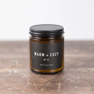Warm + Cozy | Hand-Poured Vegan Jar Candle Candles