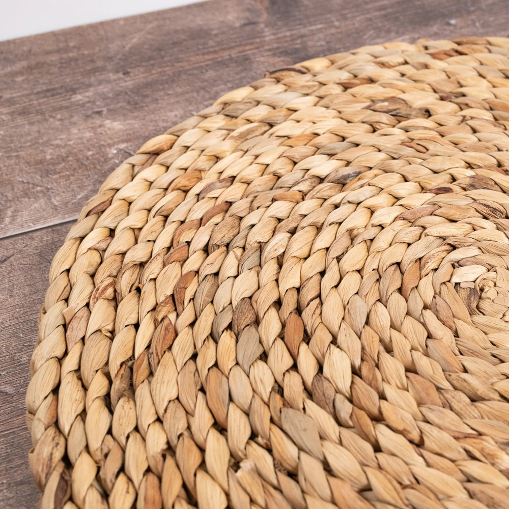 Water Hyacinth Woven Charger Tabletop